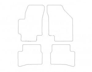 Tapis Kia Rio (2005-2009) – Velours Rouge