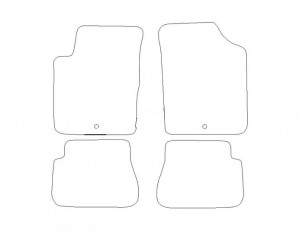 Tapis Kia Picanto 1e (2008-2011) – Velours Noir