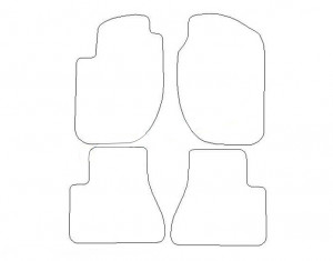 Tapis Land Rover Freelander (2003-2006) - Aiguilleté Gris