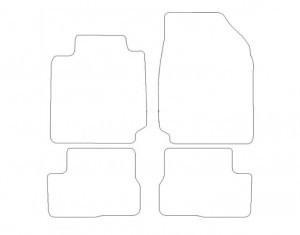 Tapis Nissan Navara Dc (1999-2005) – Velours Gris