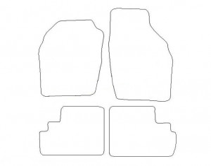 Tapis Opel Agila (2003-2004) – Velours Rouge