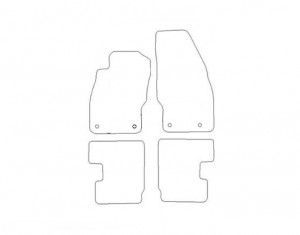 Tapis Opel Adam - Aiguilleté Noir