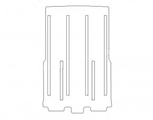 Tapis Renault Espace 4 (2002-) (arrière Complet) - Aiguilleté Gris