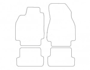 Tapis Renault Megane 2 (2002-2009) – Velours Bleu Foncé