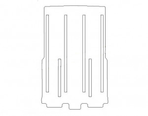 Tapis Renault Grand Espace 4 (2002-) (arrière Complet) - Aiguilleté Noir
