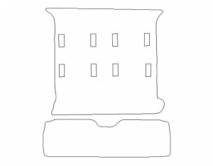 Tapis Seat Alhambra (tapis Arrière Long) - Aiguilleté Noir