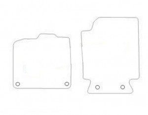 Tapis Smart Fortwo V2 (2007-) - Aiguilleté Gris