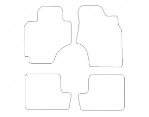 Tapis Toyota Rav4 5p (2000-2003) – Velours Gris
