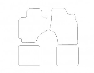 Tapis Toyota Rav4 3p (2000-2003) – Velours Noir