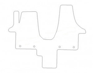 Tapis Vw T5 California - Aiguilleté Noir
