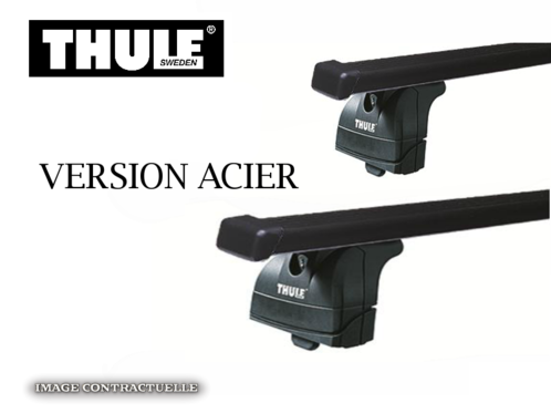 Barres De Toit Mazda 2 Thule Squarebar Acier Meovia