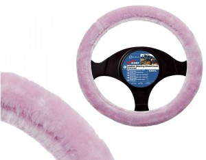 Couvre Volant Peluche Rose