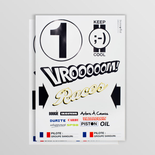 STICKERS RACES ZIGOH!