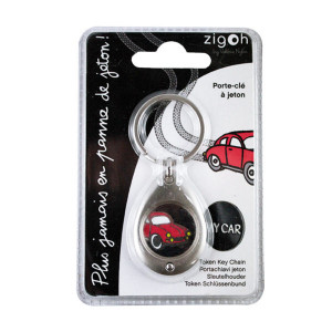 PORTE-CLES JETON AUTO RETRO ZIGOH!